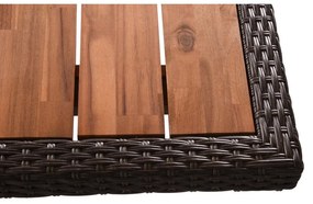 Stół ogrodowy z blatem z drewna akacjowego 100x220 cm Braga – Garden Pleasure