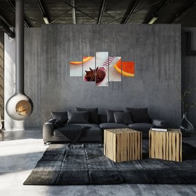 Obraz cynamonu na łyżce (125x70 cm)