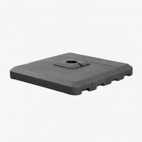 Kwadratowa, Napełniana Podstawa Pod Parasol 100x100 Cm Pietra Grafitowa Szarość - Sklum