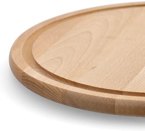 Okrągła deska do krojenia z drewna bukowego, Ø 31 cm