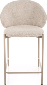 Krzesełko barowe KIOTO, kaszmir/jasny beżowy