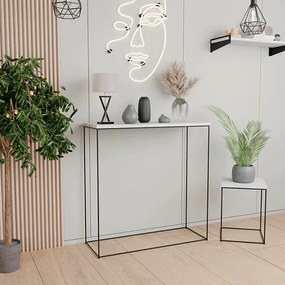 Konsola do przedpokoju beton + czarny D7-A70