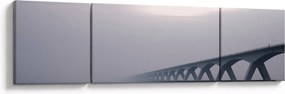 Obraz mostu we mgle (170x50 cm)