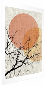 Plakat Podwójny księżyc 60x90 cm bez ramy z marginesem ARTGEIST B