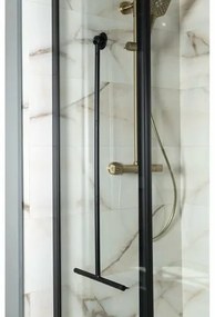 AQUALINE SQ121B Ściągaczka do podłogi 30 x 89 cm, czarny