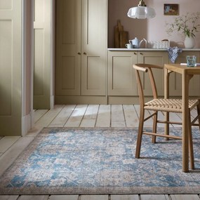 Niebieski dywan odpowiedni do prania 190x290 cm Orelia Global – Flair Rugs