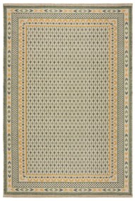 Zielony dywan z mieszanki juty 200x290 cm Mara Jute Border – Flair Rugs