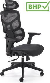Fotel biurowy z regulacjami Macar Halmar, zgodny z normą BHP
