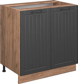 Szafki kuchenne ciemnoszary 80x51.6x82 fame-line