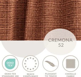 Rozkładany/ze schowkiem narożnik z tkaniny szenilowej (lewostronny/z szezlongiem) w kolorze miedzi Maze – Maison de Rêve