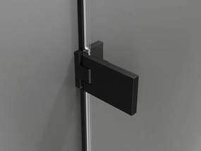 Mexen Lunar-F drzwi prysznicowe składane prawe 90 cm, transparent, czarne - 836-090-000-70-00-P