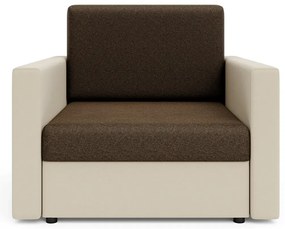 Sofa amerykanka brązowy + beż - Idra 3X