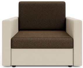 Sofa amerykanka brązowy + beż P0-N08