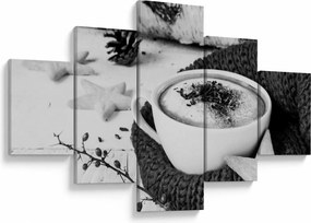 Obraz - Zimowe cappuccino (125x70 cm)