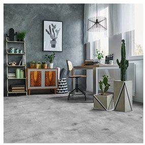 Naklejka na podłogę Ambiance Slab Stickers Waxed Concrete, 60x60 cm