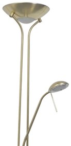 Złota lampa podłogowa LED dwupunktowa - EX05 Renes 5X