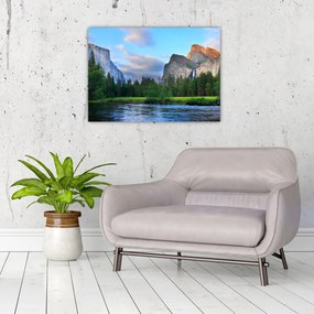 Obraz dzikiego górskiego krajobrazu (70x50 cm)