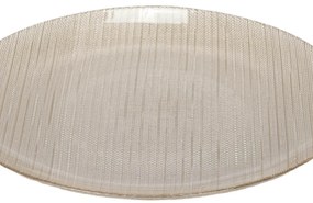 Szklany talerz płaski KARNEOL, Ø 28 cm