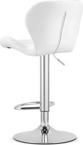 Promocja Krzesło barowe z ekoskóry WEST, białe II. gatunek