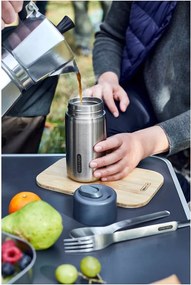 Kubek termiczny ze stali nierdzewnej w kolorze srebra 340 ml – Black + Blum