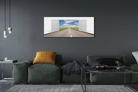 Obraz na płótnie Surrealistyczna Droga do Drzwi