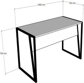 Biurko Cunda Sapphire Oak