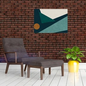 Obraz - Abstrakcja kubistyczna (70x50 cm)