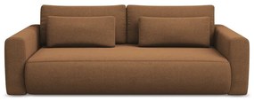 Rozkładana/ze schowkiem sofa w kolorze terakoty 238 cm Kapua – Makamii