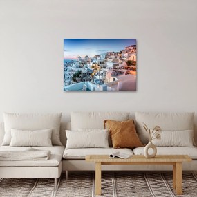 Obraz - Zmierzch na Santorini (70x50 cm)