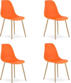 Pomarańczowe krzesło OSAKA