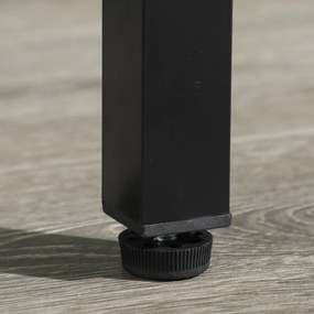 SPORTNOW Zestaw do Tenisa Stołowego dla Dzieci, Składany, z Zamkiem i Uchwytem, Rama Aluminiowa, 152x76x72 cm, Czarny