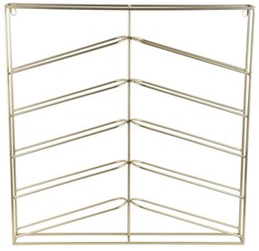 Wiszący metalowy regał na wino w kolorze złota liczba butelek 10 67x66x7,5 cm Cuadro – PT LIVING