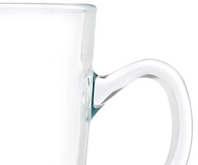 Szklane filiżanki do kawy cappuccino ze spodkami, 6 sztuk, 200 ml