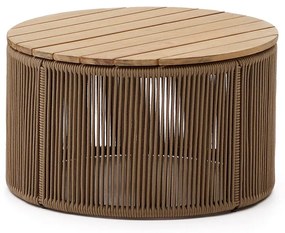 Okrągły stolik ogrodowy z blatem z drewna akacjowego ø 60 cm Dandara – Kave Home
