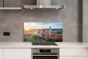 Panel Szklany Wschód Słońca nad Wawelem