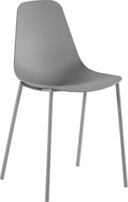 Frida - Szare krzesło polipropylenowe 4 szt.