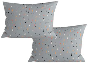Zestaw 2 szt. dekoracyjnych poszewek na poduszkę PINTURA 40x60 cm, szary