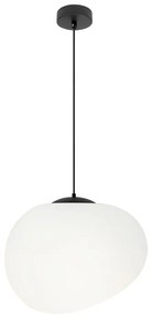 Czarno-biała lampa wisząca ø 25 cm Stones – Candellux Lighting