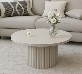 Okrągły stolik kawowy Pico o średnicy 58 cm, podstawa kaszmirowa