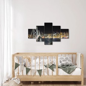 Obraz Brooklyn Bridges i Nowego Jorku (125x70 cm)