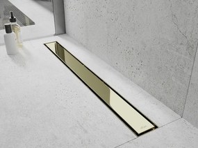 Mexen Flat M13 odpływ liniowy 2w1 140 cm, złoty - 1510140