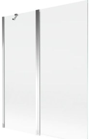 Mexen Mist parawan nawannowy 2-skrzydłowy 140 x 150 cm, transparent, chrom - 8A9-140-011-01-00