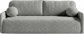 Sofa VENI Rozkładana Dwuosobowa Ciemnoszara Boucle Nowoczesna
