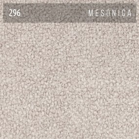 Kremowe tapicerowane łóżko dwuosobowe ze stelażem 140x200 cm Fioro – MESONICA