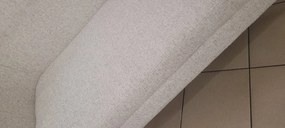 Sofa szara mała 145/65,5/78,5 cm tapicerowana tkaniną BEND