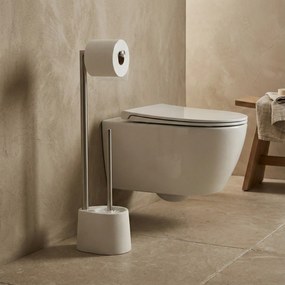 Stojak na papier toaletowy i szczotkę do WC STILK, 63 cm