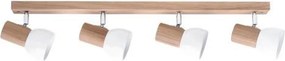 Spot-Light 2224474 - Oprawa punktowa SVENDA 4xE27/60W/230V dąb