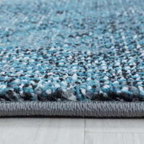 Dywan nowoczesny Ottawa fale niebiesko-szare 80 cm x 250 cm