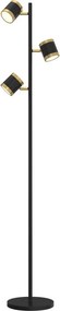 Wofi 3003-304S -LED Ściemnialna lampa stojąca TOULOUSE 3xLED/7W/230V czarna/złota