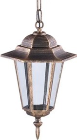 Czarno-złota lampa wisząca na balkon i taras - 3X S332 P7-M72